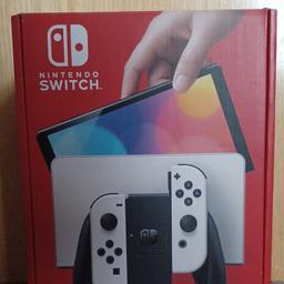 Nintendo Switch OLED for sale comes with : 
Original TV dock,
Original Joy-con dock, 
Original charger, 
Original box and packaging, they still even have the plastic wrap that came with them. 
Also, 2 FREE games. Zelda: Tears of The Kingdom 
Animal Crossing: New Horizons [Lost the case game still works perfectly fine] 

The Switch has been used twice, I opened it, set up an account, and played it for about 5 minutes. Don't want it anymore paid 360 will take 310 or 320 since it's brand new and switch games aren't cheap, so this is a good deal.