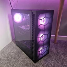 If you prefer win10 over win11, please ask for it to be swapped before collection. 

Great high spec gaming PC ready to go with intel i7 CPU, GTX 1650 GPU, 16GB RAM, SSD, Windows Pro, Wi-Fi and RGB Case. 

Will run all games at smooth frame rates and perfect for anything you want to throw at it. Games such as Fortnite and Apex Legends can reach around 160FPS

✨ Full System Specs ✨
Gigabyte GTX 1650 GDDR5
Intel Core i7 4770 Quad Core 
16GB Dual Channel RAM
Wi-Fi Support
Windows 11 Pro
RGB Case