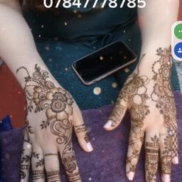 henna artist with 15 years of experience. please feel free to ask any questions..we are now taking eid bookings ..