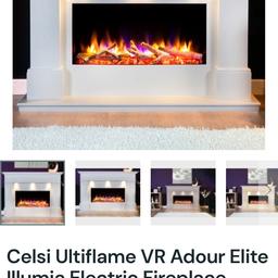 Celsi flame electric fire suite 
Bought to go in lounge to replace log burner but went back to log burner. 
Probably only used a handful of times although  12/18 months old