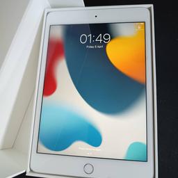 Apple iPad 4 mini Wi-Fi 128Gb Silver in pristine condition with box with manual etc.

Has been reset and is ready for new person to take ownership.

No charger or lightning cable included

Please note, CASH ONLY on collection and MUST be collected (no delivery or arranging to meet somewhere