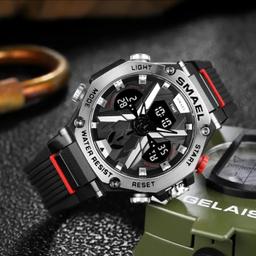 New Smael 8087 Quartz Digital Watch (Black)