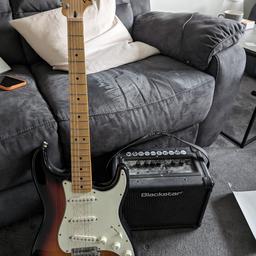 Hardly used, don't play anymore. Comes with Black star amplifier, loop pedal, leads, picks etc. Pickup in Castleford or can drop in central Leeds on weekdays