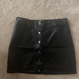 Leather look skirt from Topshop size 12. Hardly worn. Collection rushall Walsall or can post
