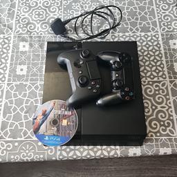 ps4 used been used a couple of times works perfectly fine 500GB storage comes with spiderman and two controllers  a raiju ultimate controller brand new just removed from box used once