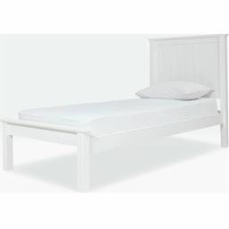 Grafton Single Bed Frame - White

Mattress NOT included

💥ExDisplay. Flat packed💥

Featuring a classic tongue and groove design, the Grafton single bed frame is made from robust solid pine with a clean white paint finish. Perfect for creating a traditional country style in your bedroom, its timeless design goes well in any decor
Durable wooden slats provide firm support to your mattress

Part of the Grafton collection
Wooden frame
Base with wooden slats. Size W103, L203, H120cm
26cm clearance between floor and underside of bed
Weight 28kg.

💥Check our other items💥