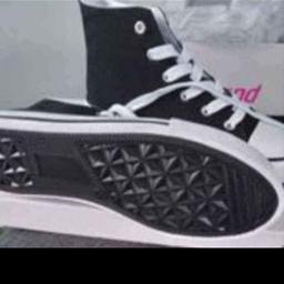 girls graceland trainers bnib black and white. pick up bb2 3 only