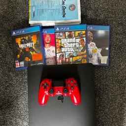 Red controller
Gta 5
Black ops 4
FIFA 18
FIFA 20
Collection only