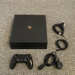 Playstation 4 PRO 1TB 
+ V2 Official Controller
+ All Leads included

Fully working and in excellent Condition!

Pick Up Prenton Wirral