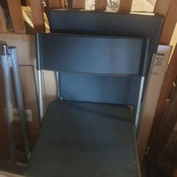Ikea Klappstühle zweier Set schwarz