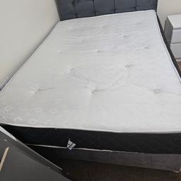 Double bed for sale - included mattress, headboard, and divan Base.