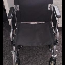 Wheelchair

Days wheelchair - one leg rest missing







Days wheelchair great condition other than one left left foot rest missing rrp £221 as seen similar on Amazon

from a smoke free clean home