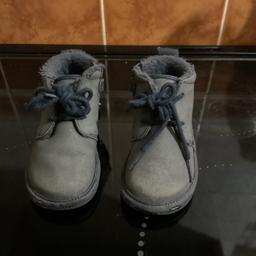 Size 6 
Colour dark grey 
Lace up and zip on side 
Fur lined 
Couple scuffs on front as shown in picture 
Bought from next 
Worn couple times 
Just out grown  
Good clean condition