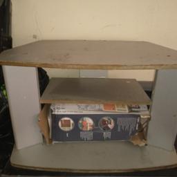 tv stand needs TLC .
needs painting or could just cover it up  collect bd80pz