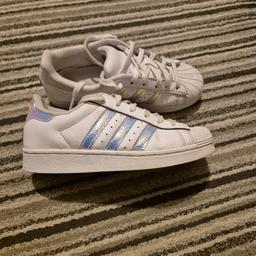 White Adidas superstars worn a couple of times. UK size 1.