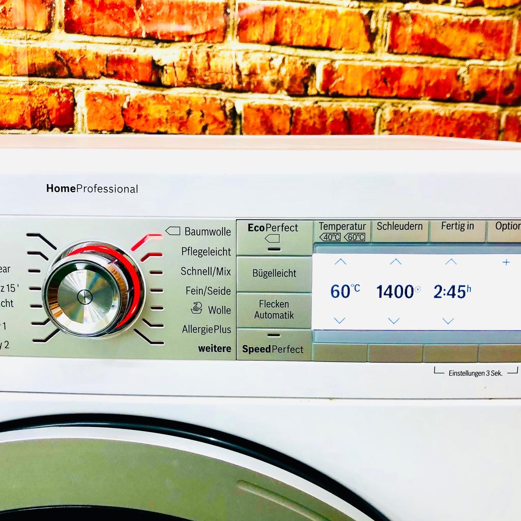 Willkommen bei Waschmaschine Nürnberg!

Entdecken Sie die Effizienz und Leistung unserer hochwertigen Waschmaschinen von Bosch HomeProfessional. Vertrauen Sie auf Qualität und Zuverlässigkeit für die perfekte Pflege Ihrer Wäsche.

⭐ Produktinformationen:
- Modell: WAY28742
- Geprüft und gereinigt, voll funktionsfähig.
- 1 Jahr Gewährleistung.

‼️Gerätemaße (H x B x T): 84.8 cm x 59.8 cm x 59.0 cm
unterschiebbar ab 85 cm Nischenhöhe 
ℹ️ Mehr Infos auf unserer Website: 
☎️Telefon: 01632563493

✈️ Lieferung gegen Aufpreis möglich.
⚒ Anschluss: 10 Euro.
♻️ Altgerätemitnahme: Kostenlos.

ℹ︎**Beschreibung:**
* Schleuderdrehzahl in U/min: 1600Maximale
* Nennkapazität: 8 Kilogramm
* Energieeffizienz A+++ -30%: noch mal 30 % sparsamer als die beste Klasse.
* ActiveWater Plus /