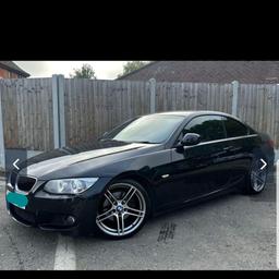 Beautiful example, black bmw 320d msport.
All black leather interior. Built in satnav, bluetooth,
Aux, climate control, tinted windows all around, plenty of boot space, drives great..just had new rear shocker, x2 sensors changed and 12 moths mot.
Only selling as need a bigger vehicle for work.

£5400 ono