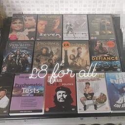 Bundle of assorted dvds
