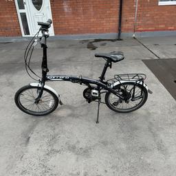 NOTE: I got a service done on January on the bike which covered the gears, oiling the chain, brakes and more + Replaced the inner tube.

One Size
Gender:Unisex
Type:Folding Bikes
Frame Dimensions Folded:(L x W x H) 835mm x 360mm x 660mm
Tyres:Black rubber
Forks:Steel Rigid
Frame:Folding
Front Brake
V-Brake
Handlebars
560mm (width) alloy handlebars
Mudguards Included:Yes
Pedals
Black Folding Pedals
Pedals Included:Yes
Rims
Alloy
Mudguard Mounts:Yes
Approximate Weight (KG)14kg
