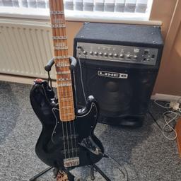 Fender squire vm77 bass guitar with Line 6 lowdown 175 bass amp , good condition,small chip on corner of bass body ,has no affect on it though.
Comes with some accessories like Capo,feeler gauges,plecs.
Cash on collection from Crewe