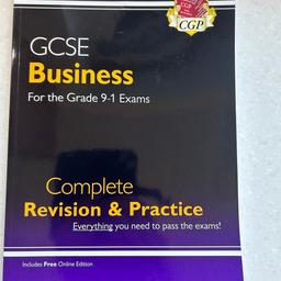CGP
GCSE Revision guide
For the Grade 9-1 Exams

Complete revision & practice
Everything you need to pass the exams!!
Includes free online Edition.
The best all in one revision guide to the exams
Retail price £10:99

Unused, has only been on the bookshelf as it was a duplicate purchase.
Listed on multiple sites
From a smoke free pet free home