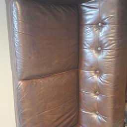 for sale
large two seater Italian leather Chesterfield sofa in dark brown colour
Great condition
smoke free home
£25