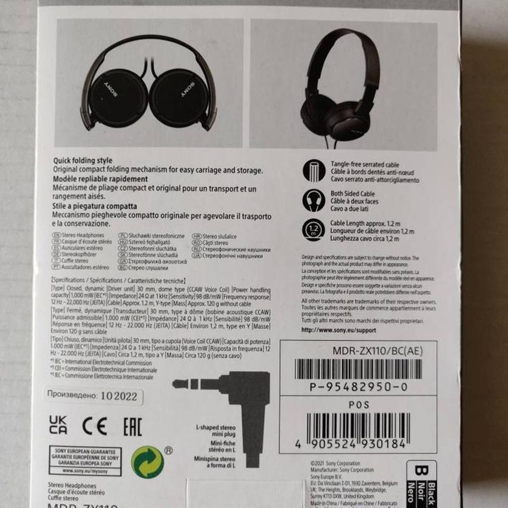 Verkaufe diese Kopfhörer von Sony.
Die Kopfhörer sind nicht benutzt und befinden sich ungeöffnet in der Originalverpackung.

Aktueller Preis bei Amazon: 14,90€

Nichtraucher und Tierfreier Wohnung.