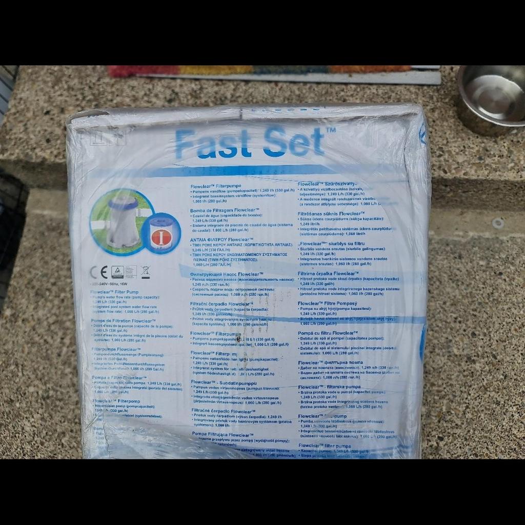 Swimming pool and filter(Be llst way) new unopened