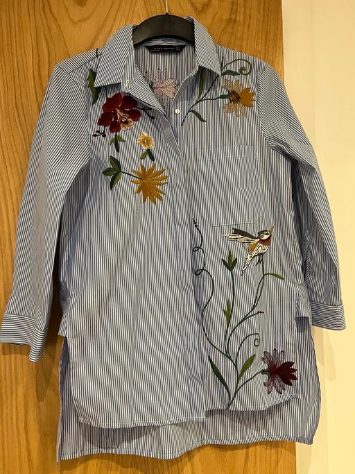 Buy & Sell South East London Bromley - Photos for Zara Flower Embroidered Shirt SIZE S