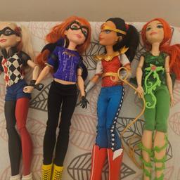 four dc superheroes dolls

they are 12 inch