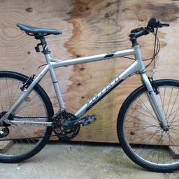 Hi I have a Carrer subway bike for sale. It's in a good working condition. The bike is made of aluminium. New tubes, brakes, cables, grips, tyre fitted. Wheel size 26, frame size 20, 21 gears (trigger shift) the gears have been set. The bike has been fully serviced and is ready to ride. £100 ono

Payment can be made in cash on collection. West Midlands Wolverhampton.

I also have other bikes for sale on my page.

I also fix, repair and service bikes.

Confirmation of sale/offer on collection.