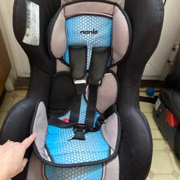 Car seat used but still has lots of use in it , all washable easy to fit