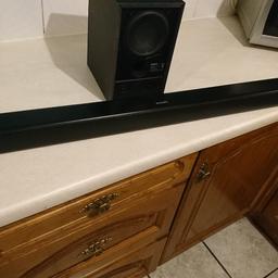 SOUND BAR & SUB WOOFER, PERFECT CONDITION