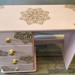Solid pine dressing table, hand painted with professional furniture paint and sealer.