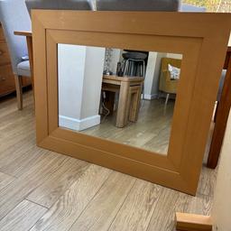 Large wooden next mirror