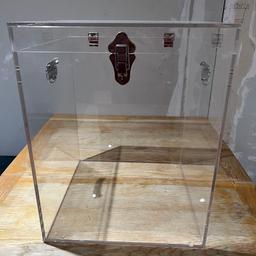 One Sagebrook Home Hinged Clear Acrylic Display Box, 16" x 16" x 20.25", in perfect condition, I have 2, so if someone wants to buy 2 l will give you a discount for both