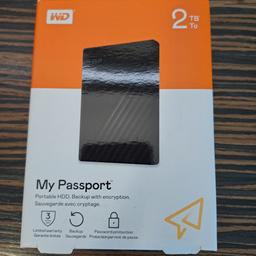 Western Digital My Passport externe HDD Festplatte

2 TB

Neu und verpackt!- nicht benutzt

Versand ist kostenlos.

Neupreis € 89