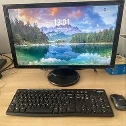 DESKTOP ( PC) COMPUTER , MONITOR AND A WIRELESS KEYBOARD AND MOUSE
Hp prodesk intel core i3-9100 cpu 16gb ram 256 gb Samsung ssd windows 11 pro installed and activated DVDRW , 24 inch acer monitor , wireless keyboard and mouse everything working perfectly
Cash on collection only