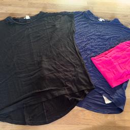 3 einfärbige Shirts von Amisu in den Farben pink, schwarz und dunkelblau in der Gr. S

Keine Beschädigungen vorhanden!

Privatverkauf!
Versandkosten trägt der Käufer!
Vergesst bitte nicht meine weiteren Anzeigen durchzustöbern! ☺️