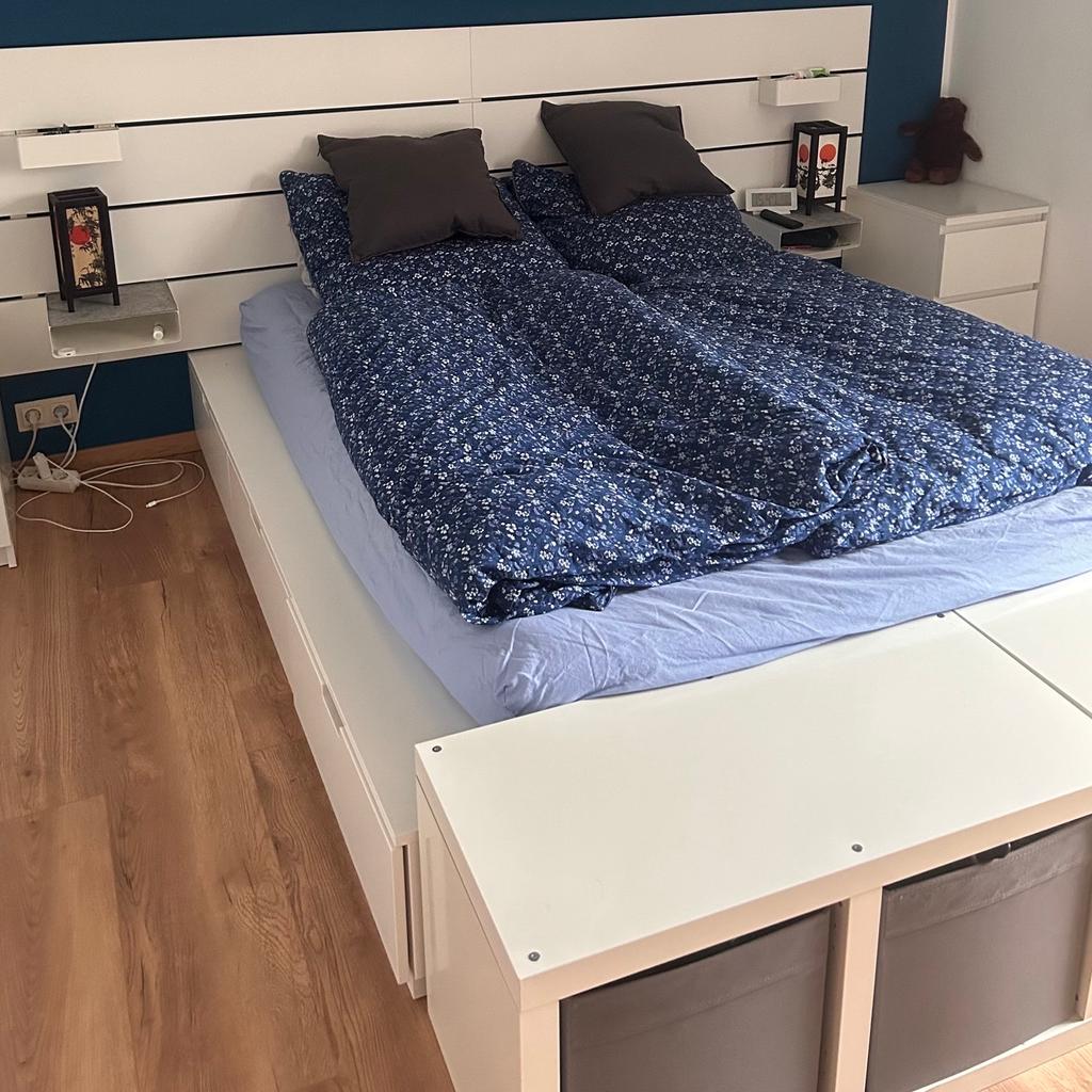 Zu verkaufen ist ein Ikea Nordli Bett in den Maßen 180x200 in der Farbe Weiß
Das Bett ist neuwertig in einem einwandfreien Zustand mit Bettkasten.

Bett wird ohne Matratze verkauft, Abbau nach Absprache.
Kein Versand