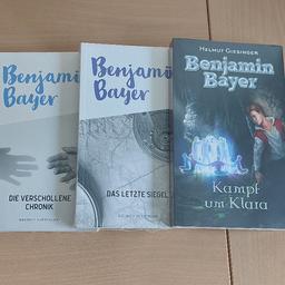 Drei Bände Bücher 
Original verpackt 
Benjamin Bayer 
Alle drei zusammen 
Euro 15.-