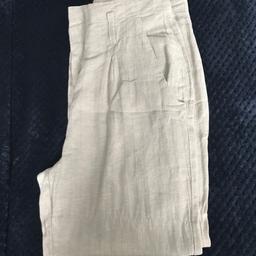 Ladies next petite linen trousers 
Size 10 cream coloured 
Used condition 
Collection only No Holding No Returns check out my other items