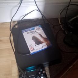 PS4 slim 500gb comes with all leads and one controller no games collection only reading