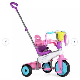 Only used in the house with dolls 
1 year to 4 years 
Has straps and basket 
Turns into a bike 
Brill condition. Not a mark on the wheels 
Can drop off in Hartlepool 
RRP £70
