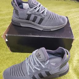 Adidas trainers grey size 3.5 good condition worn lightly 