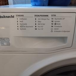Verkaufe hier meine Waschmaschine wegen Zusammenlegung neuer Haushalt. Waschmaschine ist von Bauknecht und in einem super guten Zustand kaum gelaufen. Selbsabholer.