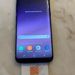 Samsung Galaxy S8 64Gb in  Midnight Black. Unlocked and in excellent condition. .  It comes boxed with charger plus free case of your choice.  3 months warranty.  £75.  
Collection only from our shop in Ashton-in-Makerfield.