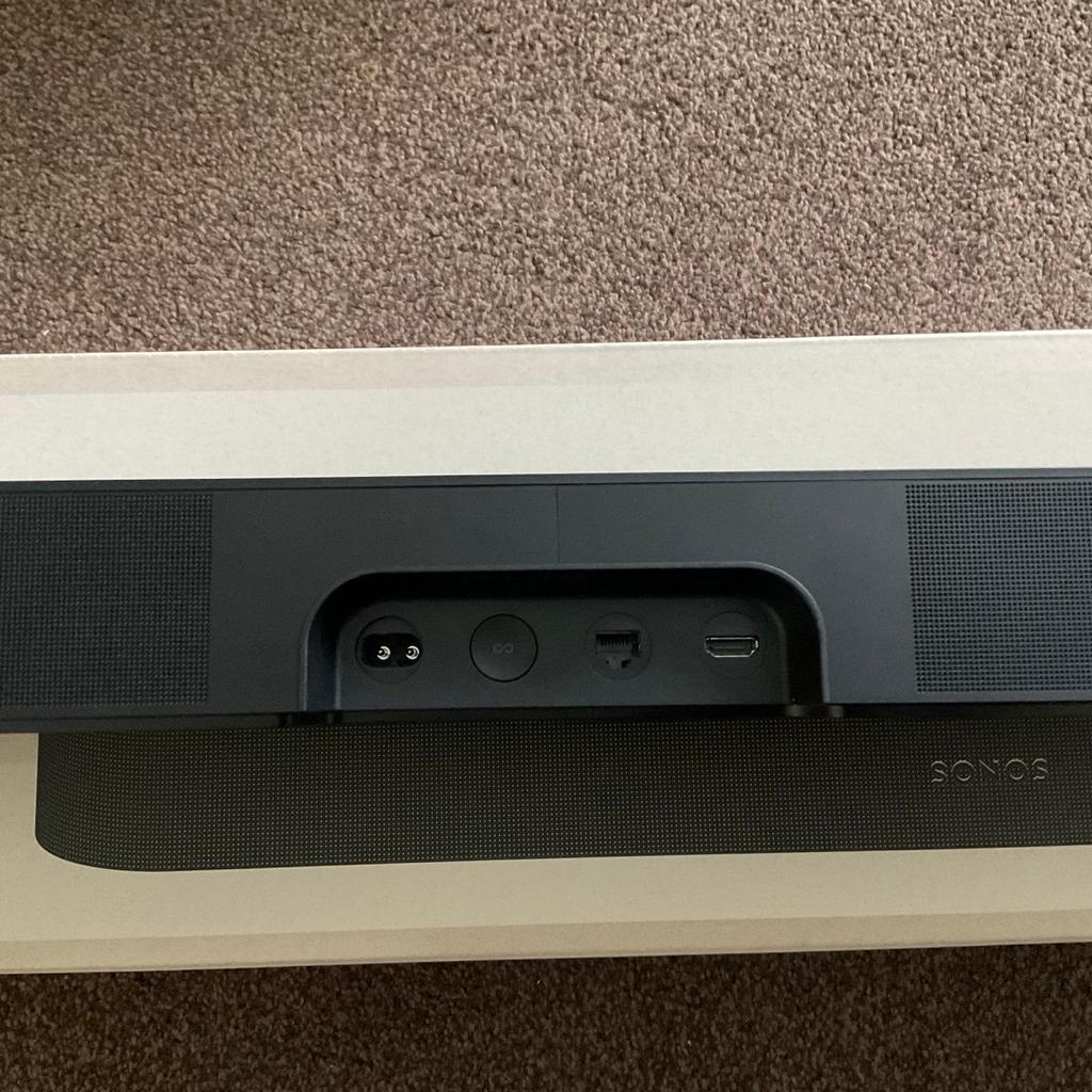 Selling a Sonos Beam Generation 2 Atmos sound bar. Only had it for around 10 months, only selling due to upgrading to Sonos Arc. It’s still in as new condition and sound amazing for it’s size. Pair it to rear speakers and a sub, and the sound quality is truly remarkable. Easy to set up, just download the Sonos app and follow the instructions. Requires your TV to have eARC HDMI for the best experience. I’ve included the new HDMI lead and power cable from my Sonos Arc, as they are the same for both systems. Also comes with original box, instructions and optical cable adaptor. The Sonos Beam Gen 2 sells for £499 at most places, this is priced to sell. Collection preferred but can deliver if local to DH3.