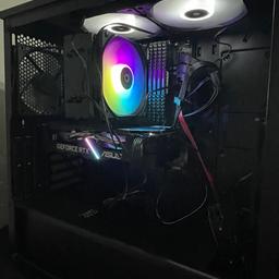 Looking To Swap For Ps5 + Cash
Looking For Offers
Looking For Swaps + Cash

I built this pc myself around a year ago from scratch. If wanting to buy I can show working on arrival.
The Power Supply is a little loose due to missing screws but still working in perfect condition.

Fortnite: 300fps +
GTA 5: 100fps+
Warzone: 150fps+
Cold War: 100fps+
Asseto Corsa: 200fps+

Most Games Run At High FPS and Are Very Smooth, You can enjoy a gaming experience without any buffers or lagging

Specs are Below:

CPU: i3-12100F

Motherboard: Gigabyte B660M DS3H DDR4

Memory: Corsair Vengeance 32GB RAM 3600Mhz

Storage: Kingston Nv2 1TB M.2 SSD
Storage: Seagate 2TB External HDD 

GPU: Nvidia RTX 2060 OC Edition

Fans: Corsair (Show in Picture)

Cpu Cooler: ThermalTake UX200 SE

PSU: ThermalTake Smart 750 Watts

Case: Corsair Carbide 275R ATX