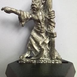 Sorceress Talisman Miniature Metal Figurine on Stand. Warhammer, Games Workshop, Citadel. 1986, Vintage and unpainted. Used but in very good condition.